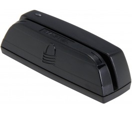 MagTek 21073062 Dynamag Magnesafe Triple Track Magnetic Stripe Swipe Reader with 6' USB Interface Cable, 5V, Black 